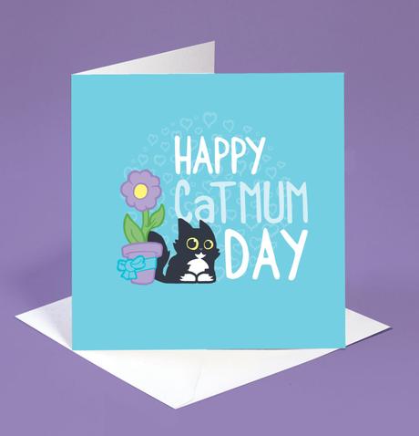 Cat mom Mothers day card  card for cat mom on Mothers Day  image 0