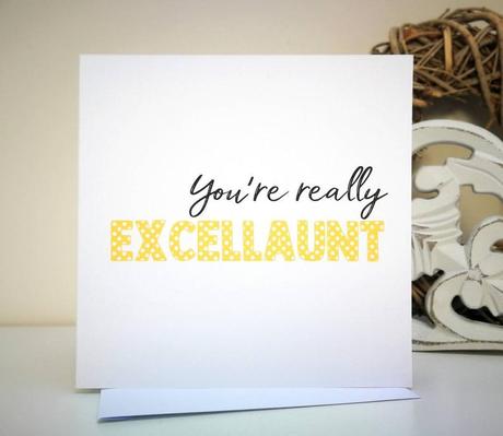 You're really excellaunt card. Personalised birthday image 0