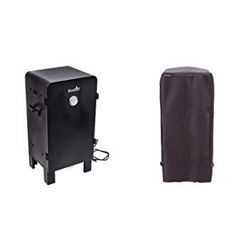 Char-Broil Analog Electric Smoker with Char-Broil Performance Smoker Cover, Kettle Grill