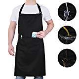 Will Well 1 Pack Adjustable Bib Apron, Water Oil...
