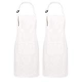 Sevenstars 2 Pack 100% Cotton Cooking Aprons with...