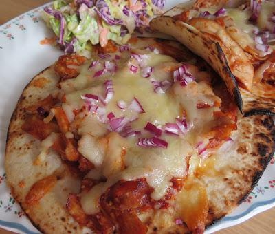 BBQ Flat Chicken Tacos for Two