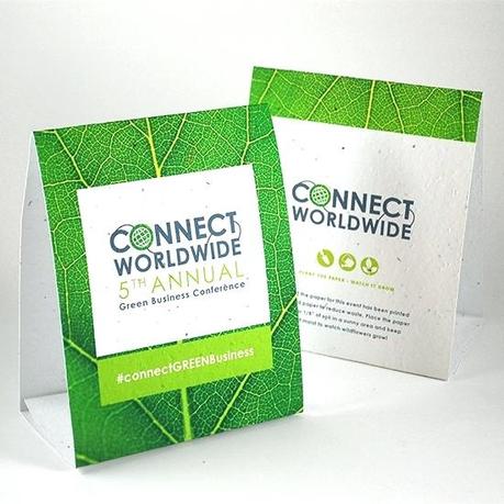 green way packaging go company seed paper tent cards catalog botanical