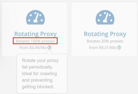 2 type of webshare rotating proxies