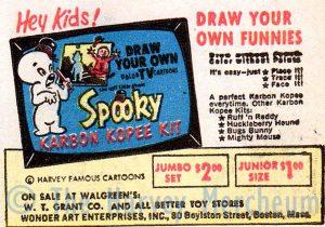 Harvey merchandise ad shows Spooky Karbon Kopee Kit