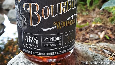 Bluebird Distilling Four Grain Bourbon Label