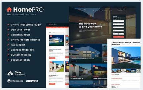 homepro-real-estate-wordpress-theme real estate WordPress