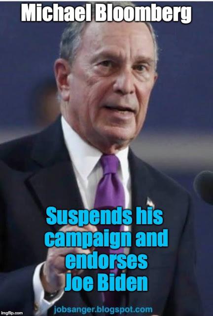 Michael Bloomberg Suspends His Presidential Campaign