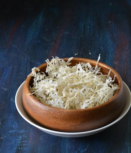 Sun dried Batatyacha Kees Recipe,How To Make Potato Salli , Potato Sev