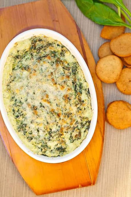 Healthy Cheese Dip with Smoky Onion and Kale