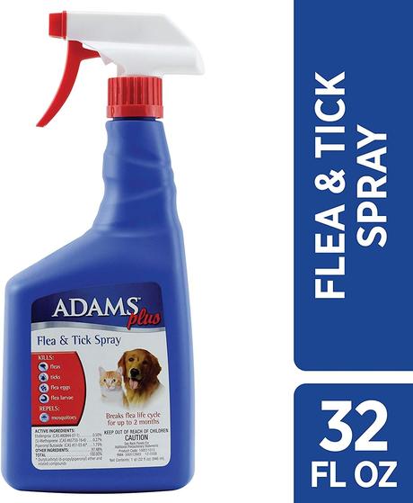 Adams Plus Flea and Tick Spray for Cats and Dogs