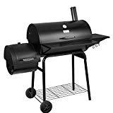 Best BBQ Grills 2020 Royal Gourmet BBQ Charcoal Grill and Offset Smoker, 30'' L, 800 Square Inch, Outdoor for Camping, Black