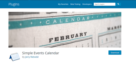wordpress plugin for simple calender