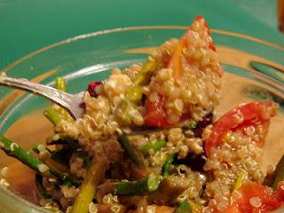 Roasted Asparagus, Tomato, and Quinoa Salad
