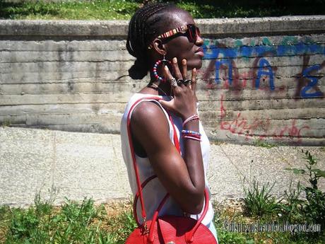 OOTD: BOLD PANT AND CORNROWS