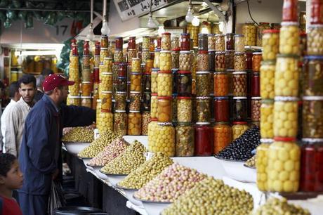 Olives for sale in souq.