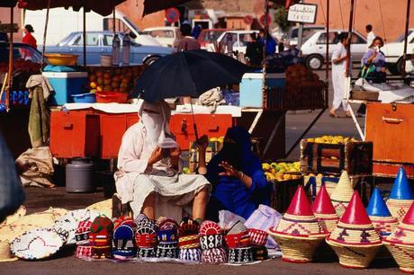 Woman selling souvenirs.