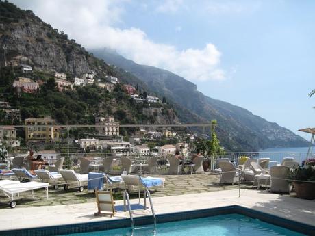 The swimming pool at Hotel Poseidon, Positano, Italy