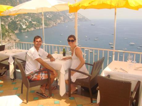 Dinner in Positano, Italy