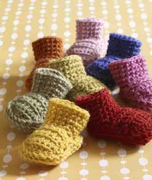 Crocheted Booties
