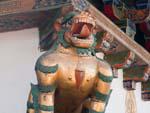 A snow lion on the corner of Jokang Temple