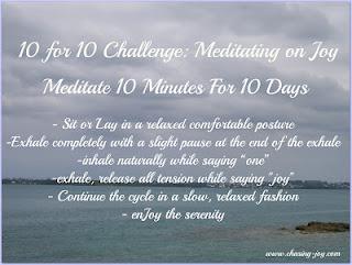 10 for 10 Challenge: Meditating on Joy