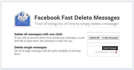 How to delete all your Facebook messages in 1 click?