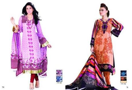 Lawn Sapna Sitara Collection 2012 2nd Edition a Piquant Look