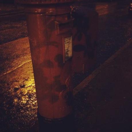 Letter box, night, instagram