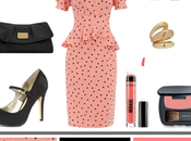 Polka Dots Peach Peplum…