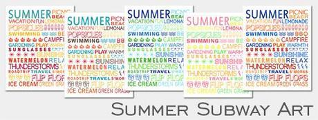 Free Printable Friday:  Summer Subway Art