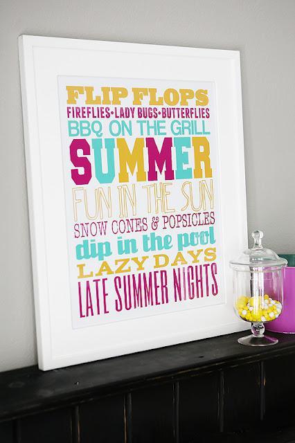 Free Printable Friday:  Summer Subway Art