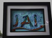 Rainbow Clouds Personalized Paper Quilling Typography Name Wall Child's Room
