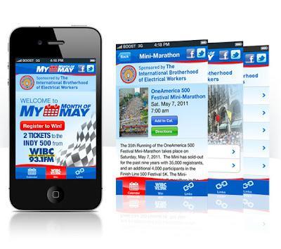 check Indy 500 events via iPhone and android application