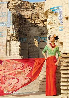 Resham Ghar Sarees colourfull Collection 2012