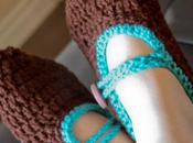 Crocheted Mary Jane Slippers