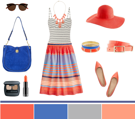 Coral + Blue…