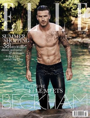 First Look: David Beckham Covers July 2012 ELLE UK