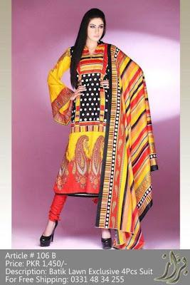 Bazzaaz Batik Lawn Exclusive Prints 2012 For Summer