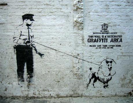 Banksy graffitti, Shoreditch, London