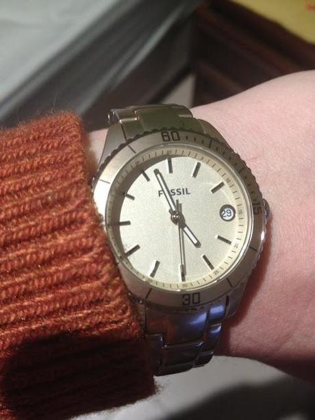 Fossil Stella Aluminum Gold Dial Watch