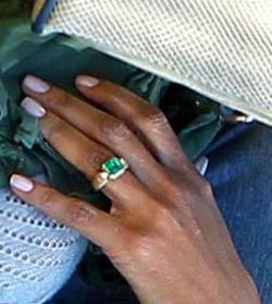 halle berry engagement ring, boca raton engagement ring, emerald engagement ring boca
