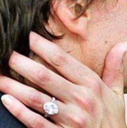 Katie Holmes engagement ring, boca raton engagement ring, oval engagement ring