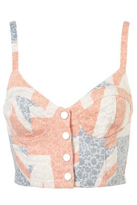 MOTO Floral Union Jack Bralet