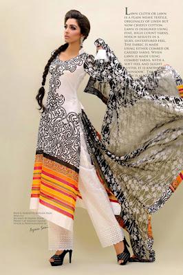 Stylish summer Lawn Outfits Collection 2012