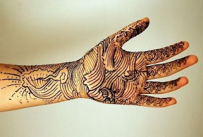 New Trends in Bridal Mehndi Designs 2012