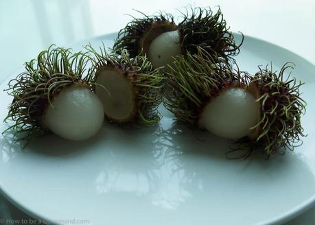 Rambutans unpeeled