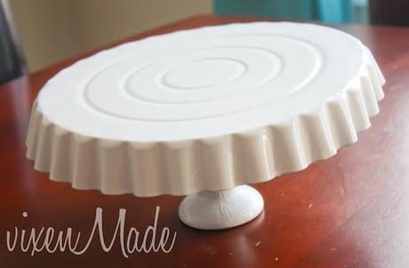 DIY Fluted Cake Plate