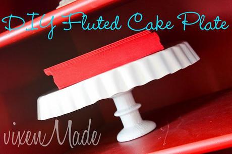 DIY Fluted Cake Plate
