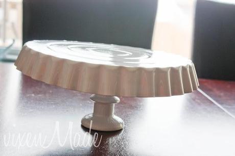 DIY Fluted Cake Plate